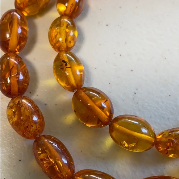 Vintage Natural Baltic amber bead necklace - Picture 10 of 12